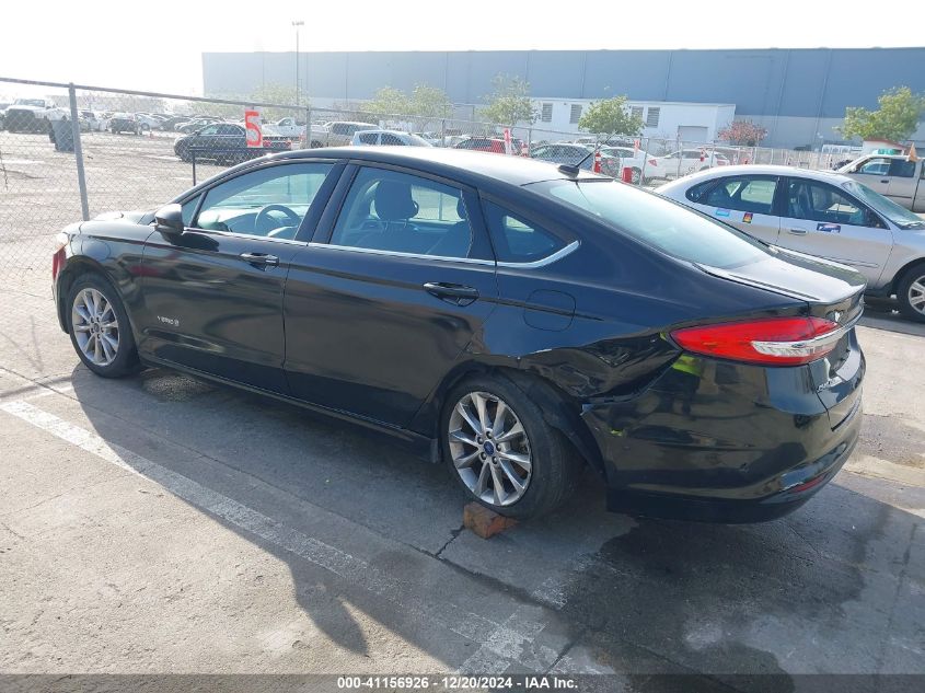 VIN 3FA6P0LUXHR385461 2017 Ford Fusion, Hybrid SE no.3