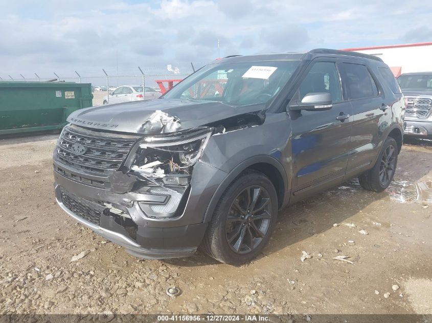 VIN 1FM5K8D88HGA21532 2017 Ford Explorer, Xlt no.2