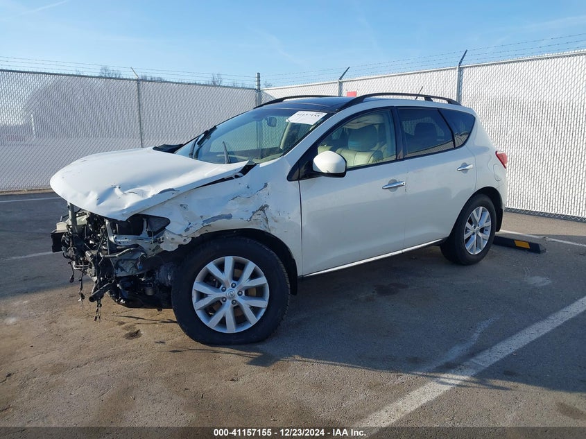 2014 NISSAN MURANO VIN: JN8AZ1MW2EW528680