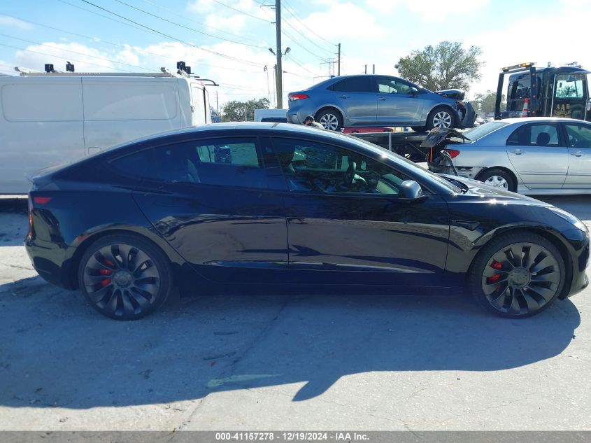 2021 Tesla Model 3 Performance Dual Motor All-Wheel Drive VIN: 5YJ3E1ECXMF991772 Lot: 41157278