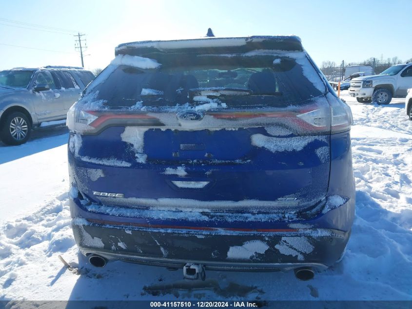 VIN 2FMTK3J91FBB30314 2015 Ford Edge, Sel no.16