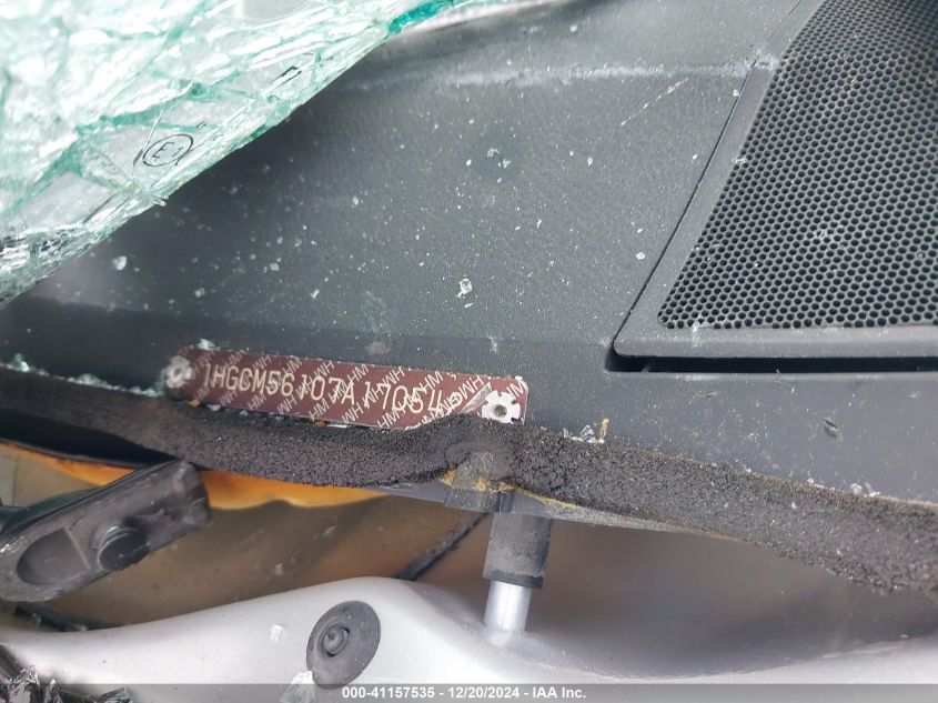 2007 Honda Accord 2.4 Vp VIN: 1HGCM56107A170542 Lot: 41157535