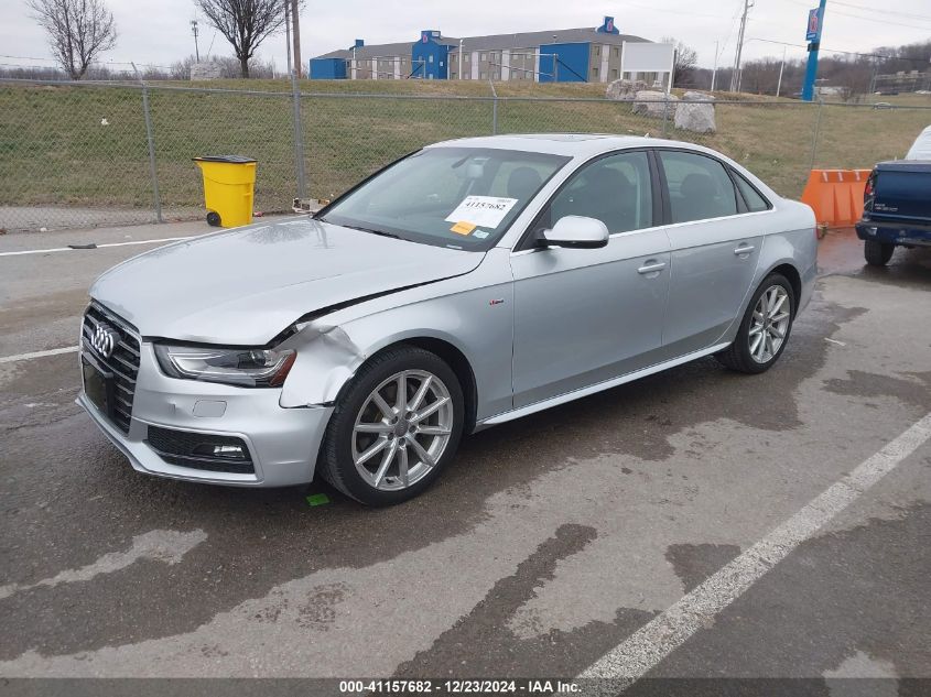 2014 AUDI A4 2.0T PREMIUM - WAUFFAFL8EA046271