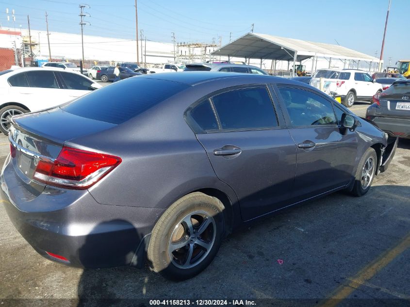 VIN 19XFB2F79FE243519 2015 Honda Civic, SE no.13