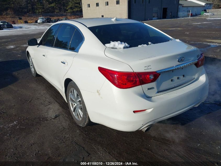 VIN JN1BV7AR4FM421174 2015 Infiniti Q50, Premium no.3