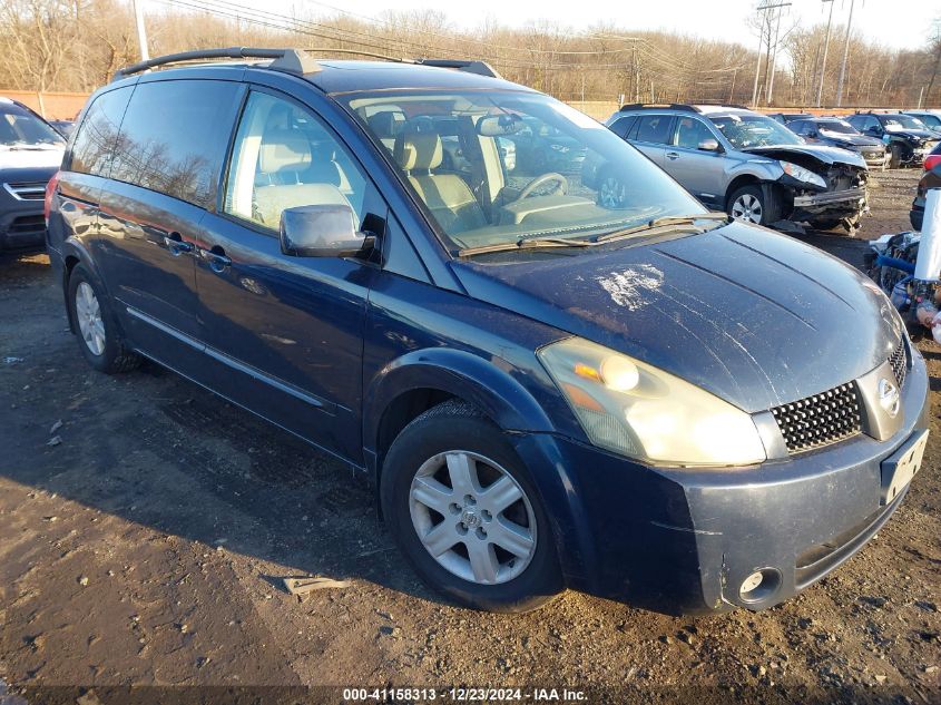 2004 Nissan Quest 3.5 Sl VIN: 5N1BV28UX4N369157 Lot: 41158313