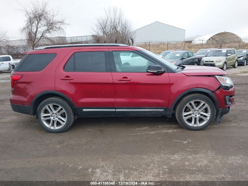 2017 Ford Explorer Xlt VIN: 1FM5K8D88HGE37421 Lot: 41158348