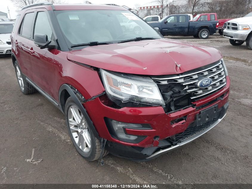 2017 Ford Explorer Xlt VIN: 1FM5K8D88HGE37421 Lot: 41158348