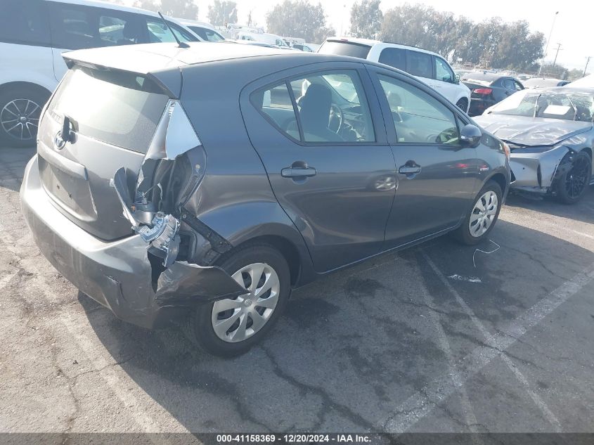 VIN JTDKDTB37E1070943 2014 Toyota Prius, C One no.4