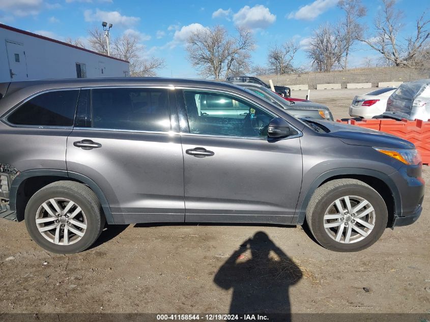 2015 TOYOTA HIGHLANDER LE V6 - 5TDZKRFH0FS085737