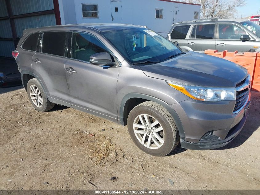 2015 TOYOTA HIGHLANDER LE V6 - 5TDZKRFH0FS085737