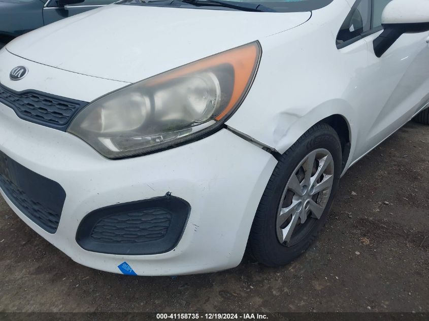 2013 Kia Rio Lx VIN: KNADM5A39D6203769 Lot: 41158735