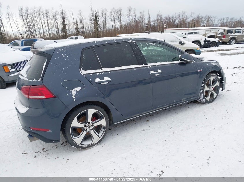 Vin: 3vw547au9jm251101, lot: 41648986, volkswagen golf gti 2.0t autobahn/2.0t s/2.0t se 20184