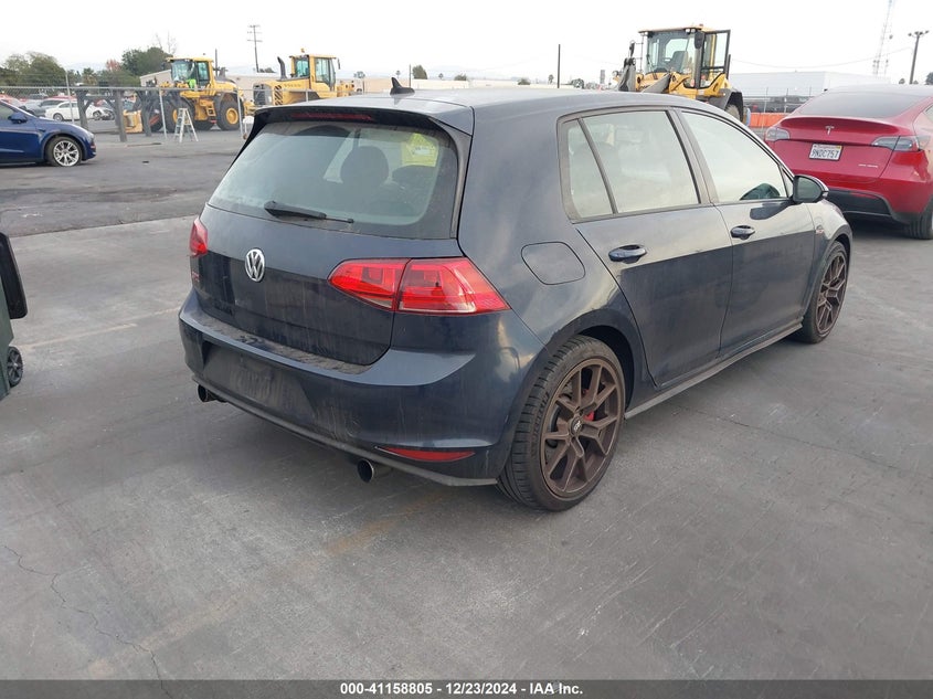 2017 VOLKSWAGEN GOLF GTI AUTOBAHN 4-DOOR/S 4-DOOR/SE 4-DOOR/SPORT 4-DOOR - 3VW447AU7HM031803