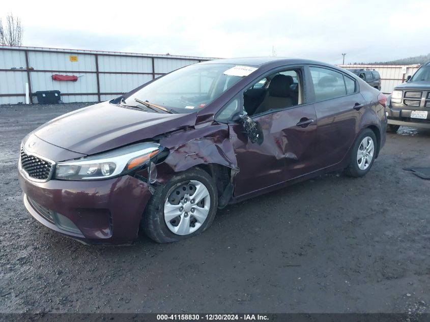 VIN 3KPFK4A71JE274369 2018 KIA Forte, LX no.2