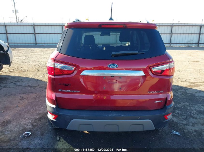 2018 Ford Ecosport Titanium VIN: MAJ6P1WL5JC176108 Lot: 41158850