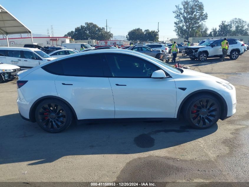 2023 Tesla Model Y Performance Dual Motor All-Wheel Drive VIN: 7SAYGDEFXPF801908 Lot: 41158953