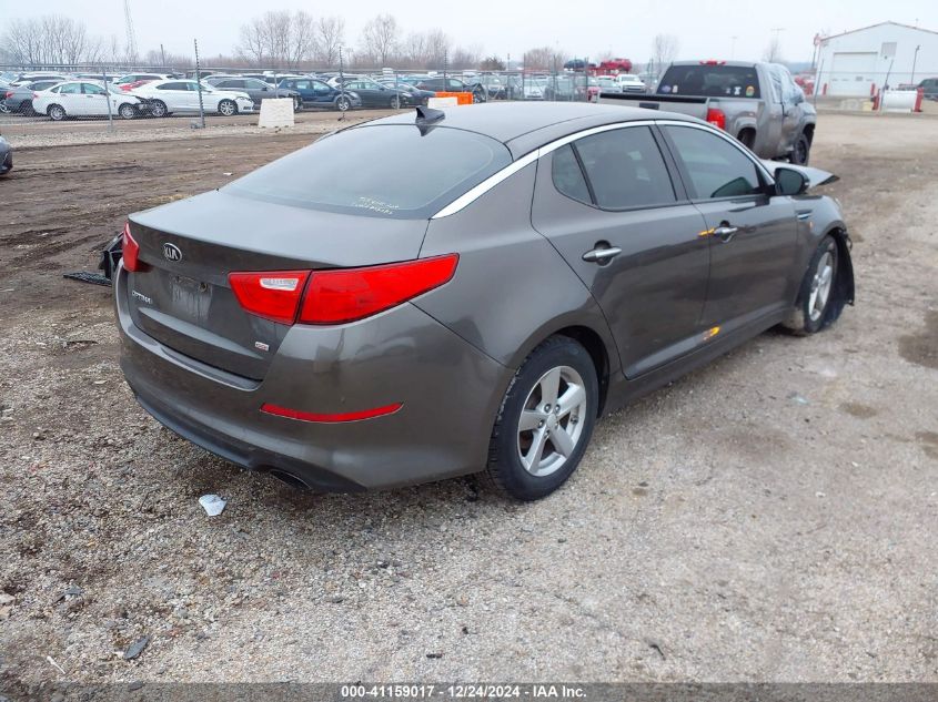 VIN 5XXGM4A76FG370592 2015 KIA Optima, LX no.4