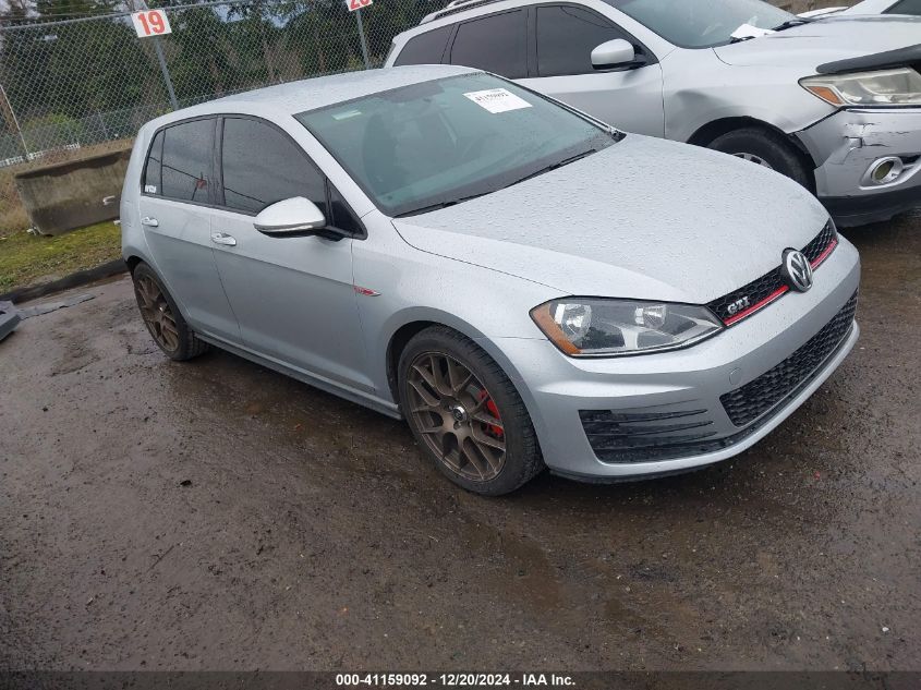 VIN 3VW4T7AU5HM073406 2017 Volkswagen Golf Gti, Aut... no.1