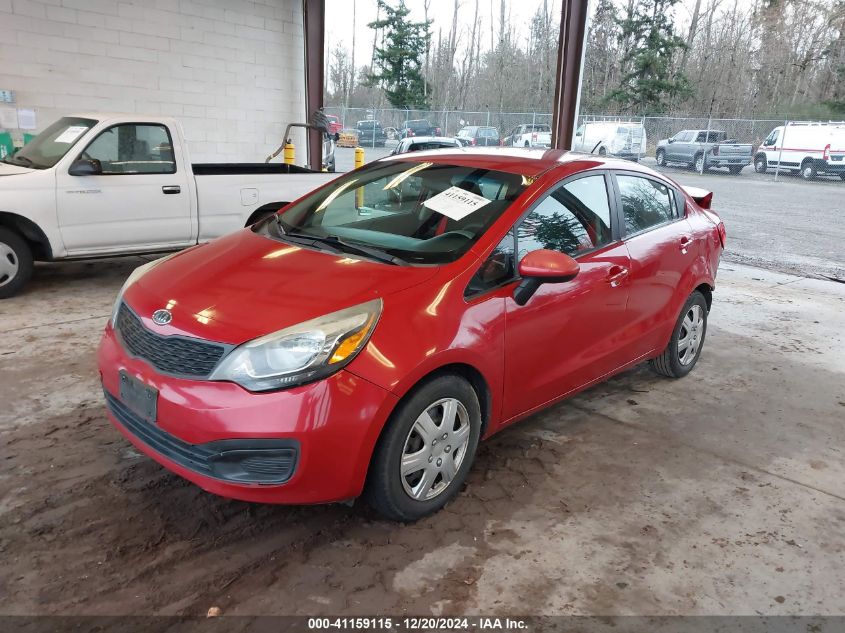 VIN KNADM4A37D6097672 2013 KIA RIO no.2