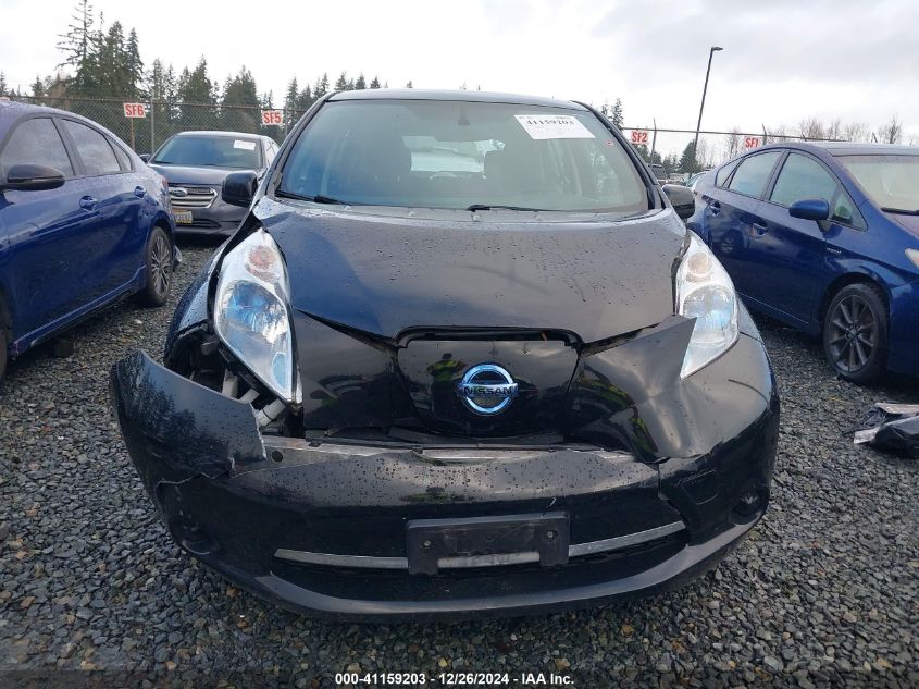 VIN 1N4AZ0CP3DC400177 2013 Nissan Leaf, S no.6