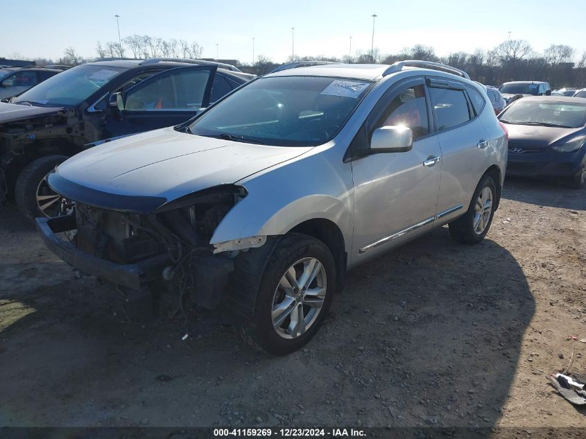 VIN JN8AS5MVXDW623618 2013 Nissan Rogue, SV no.2