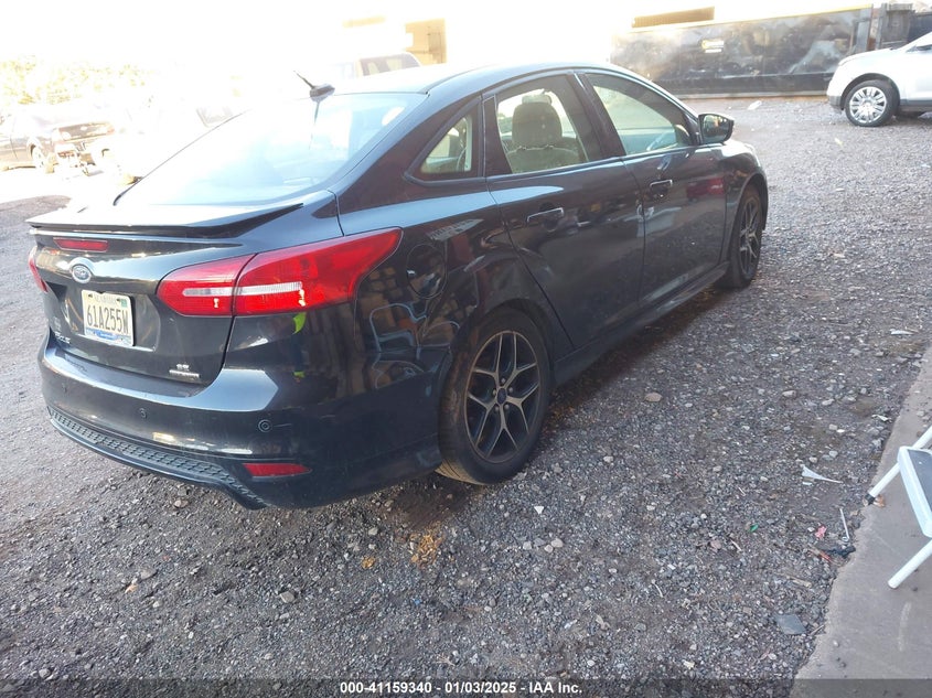 Vin: 1fadp3f26fl259435, lot: 41649586, ford focus se 20154