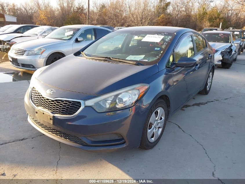 VIN KNAFK4A60G5586188 2016 KIA Forte, LX no.2