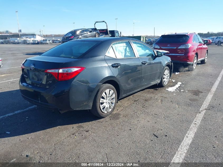 VIN 2T1BURHE5EC146165 2014 Toyota Corolla, LE no.4