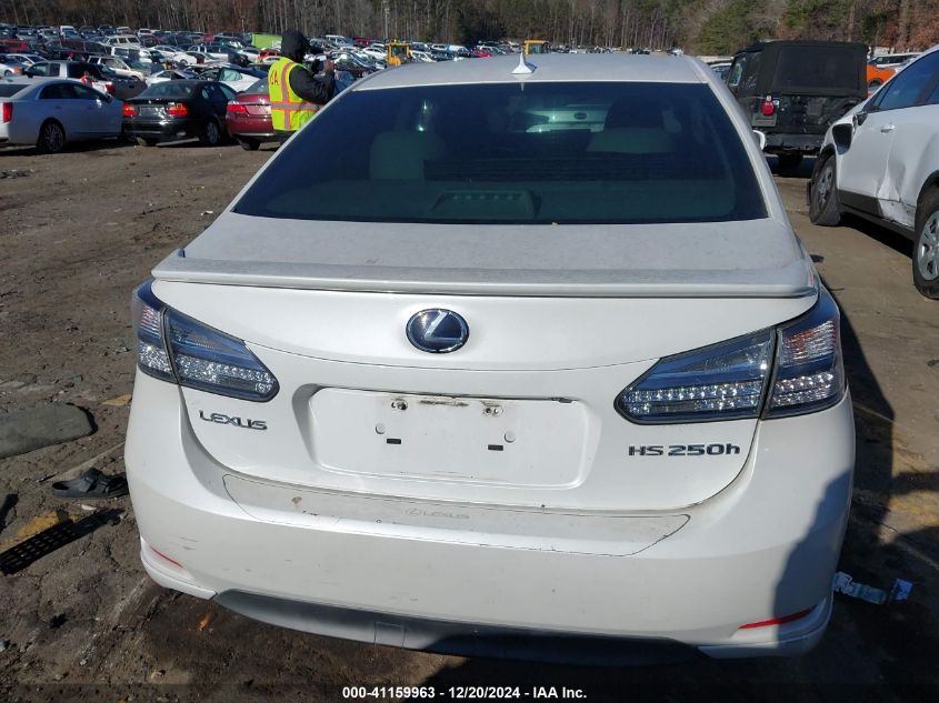 2010 Lexus Hs 250H Premium VIN: JTHBB1BA4A2024837 Lot: 41159963