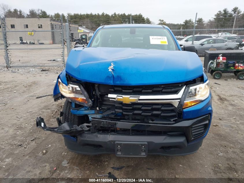 2021 Chevrolet Colorado 4Wd Short Box Wt VIN: 1GCGTBEN7M1287584 Lot: 41160043