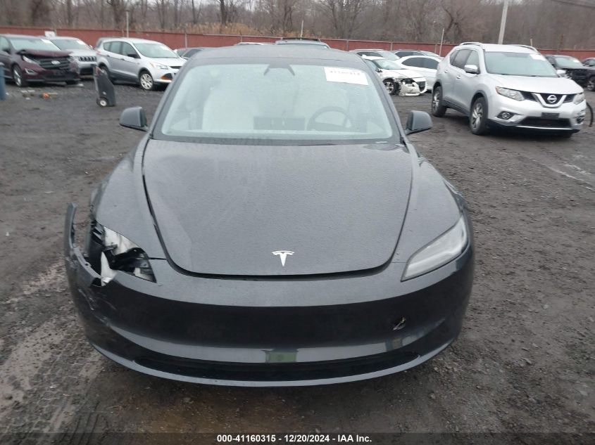 2024 Tesla Model 3 Long Range Dual Motor All-Wheel Drive/Rear-Wheel Drive VIN: 5YJ3E1EA9RF858829 Lot: 41160315