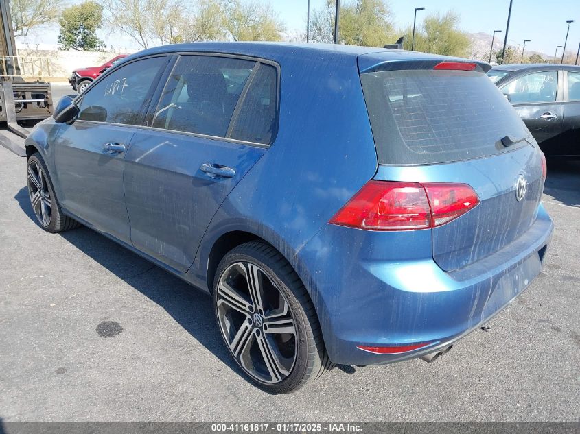 VIN 3VW217AU5FM033644 2015 Volkswagen Golf, Tsi S 4... no.3