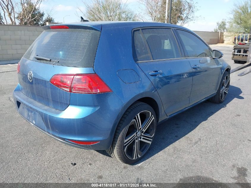 VIN 3VW217AU5FM033644 2015 Volkswagen Golf, Tsi S 4... no.4