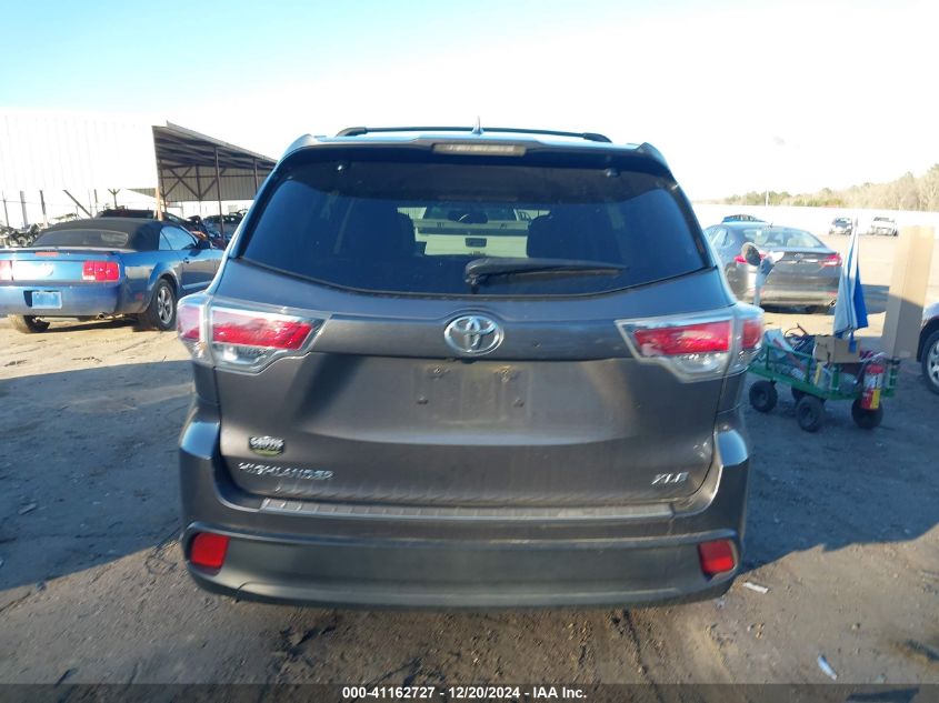 2015 Toyota Highlander Xle V6 VIN: 5TDKKRFH4FS050118 Lot: 41162727