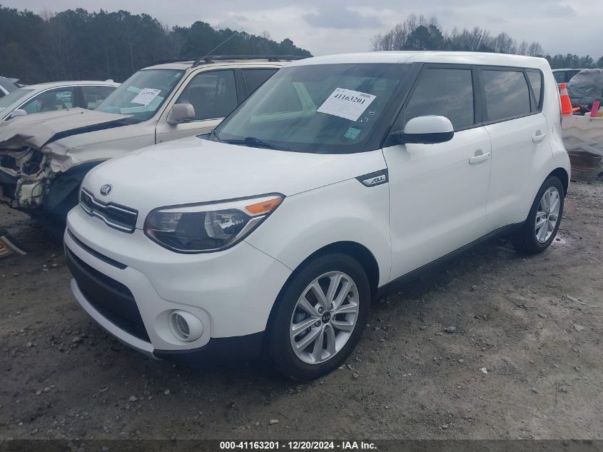 2018 Kia Soul + VIN: KNDJP3A57J7619957 Lot: 41163201