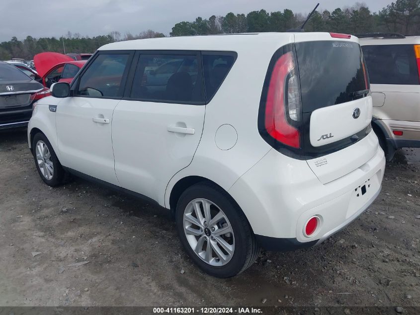 2018 Kia Soul + VIN: KNDJP3A57J7619957 Lot: 41163201