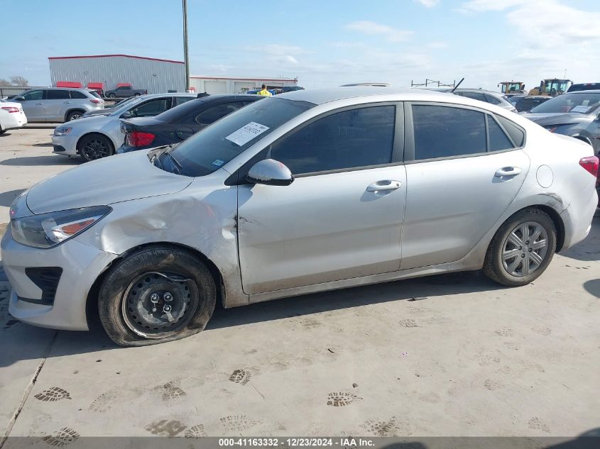 2022 Kia Rio S VIN: 3KPA24AD6NE490501 Lot: 41163332