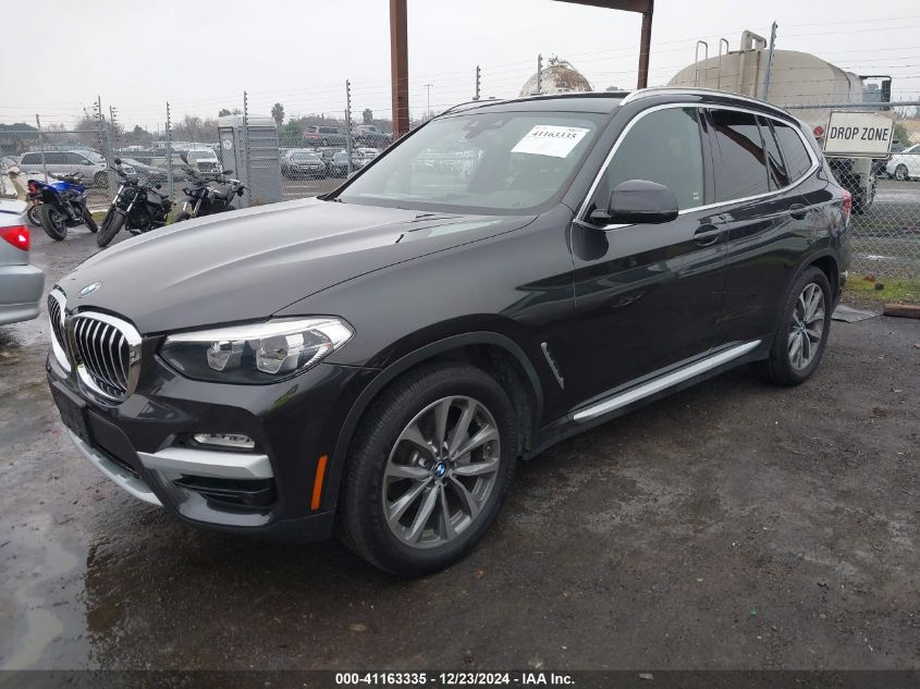 VIN 5UXTR9C54KLR03637 2019 BMW X3, Xdrive30I no.2