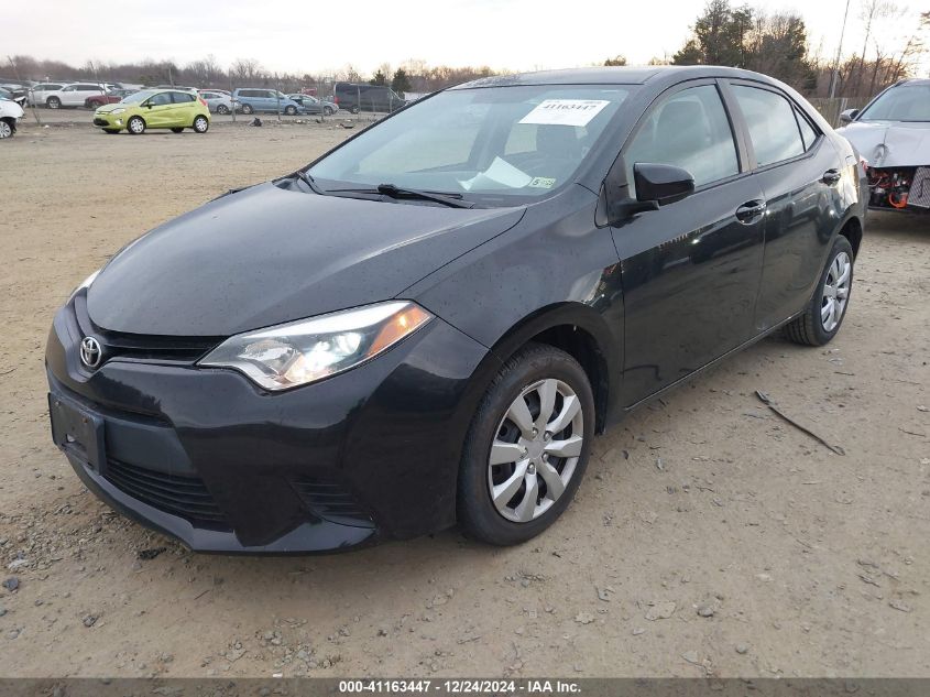 VIN 2T1BURHE1EC001267 2014 Toyota Corolla, LE no.2