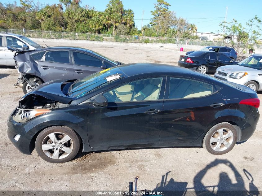 2013 Hyundai Elantra Gls VIN: 5NPDH4AE2DH306489 Lot: 41163581