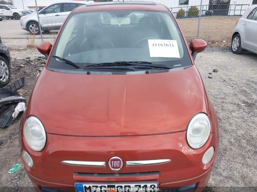 2012 Fiat 500 Pop VIN: 3C3CFFAR4CT107768 Lot: 41163621