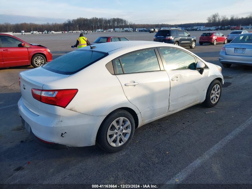 2016 Kia Rio Lx VIN: KNADM4A33G6541795 Lot: 41163664