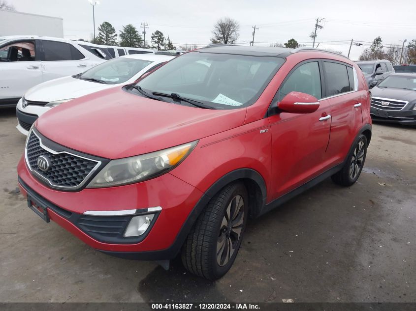 VIN KNDPCCA67D7435637 2013 KIA Sportage, SX no.2