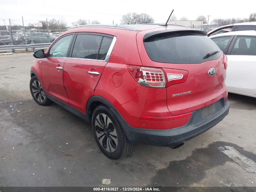 VIN KNDPCCA67D7435637 2013 KIA Sportage, SX no.3