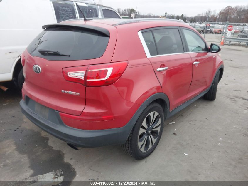 VIN KNDPCCA67D7435637 2013 KIA Sportage, SX no.4