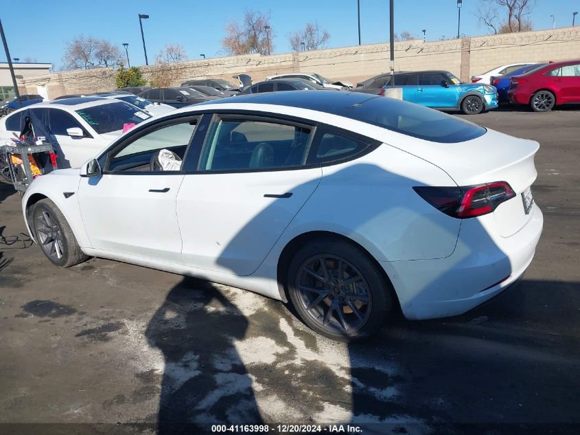 2022 Tesla Model 3 Long Range Dual Motor All-Wheel Drive VIN: 5YJ3E1EB6NF297833 Lot: 41163998