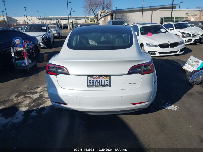 2022 Tesla Model 3 Long Range Dual Motor All-Wheel Drive VIN: 5YJ3E1EB6NF297833 Lot: 41163998