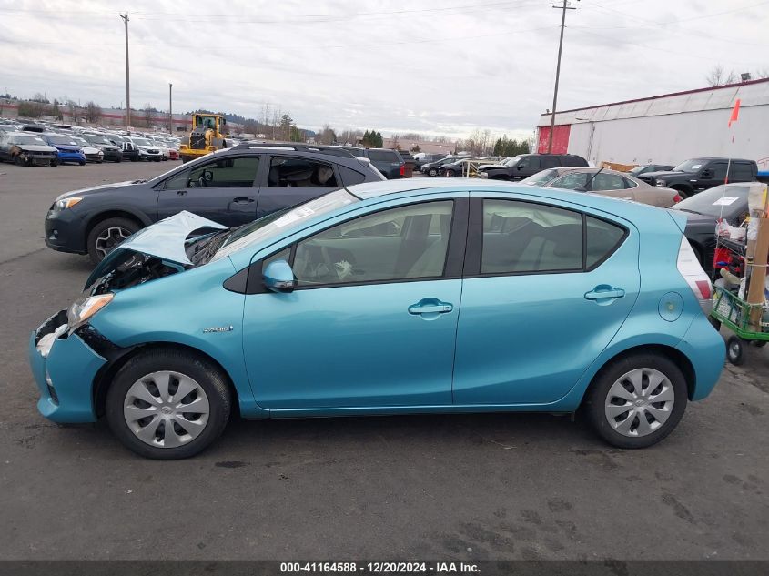 2014 Toyota Prius C One VIN: JTDKDTB31E1081047 Lot: 41164588