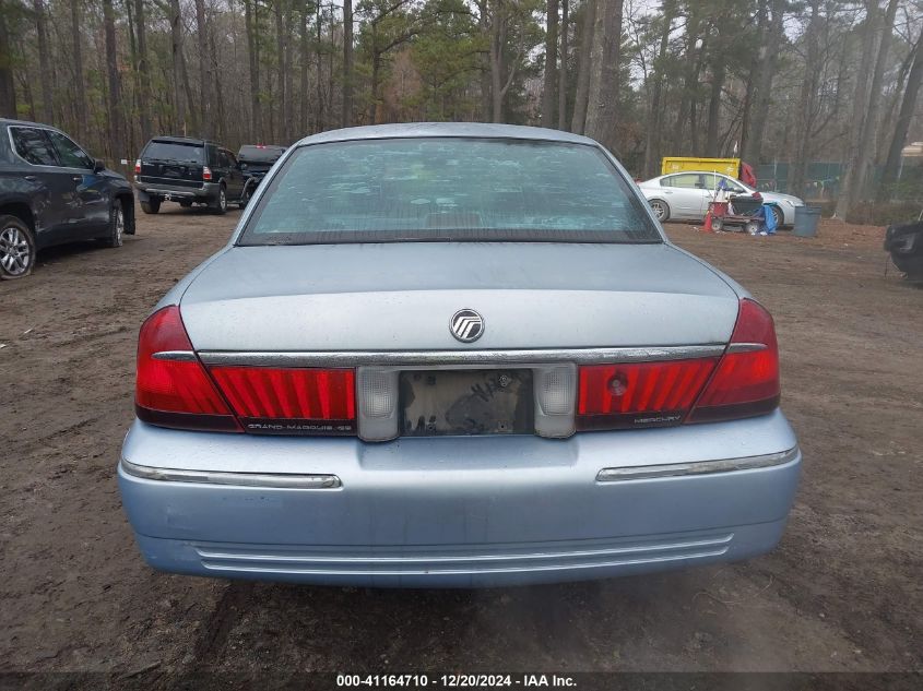 2000 Mercury Grand Marquis Gs VIN: 2MEFM74W4YX649012 Lot: 41164710